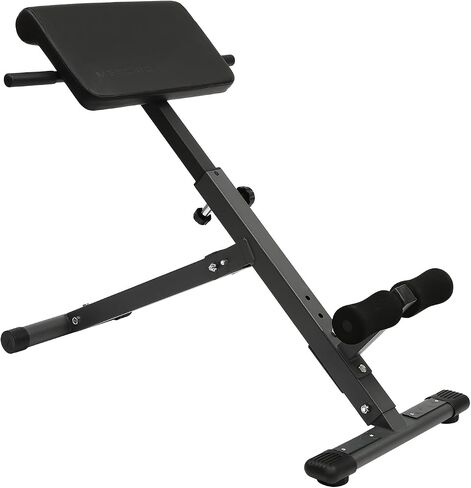 مقعد Hyperextension، كرسي روماني مزدوج قابل للتعديل بزاوية وارتفاع، للتمرين المنزلي، مقعد متعدد الوظائف لصالة الألعاب الرياضية المنزلية للتمرين المنزلي للرجال والنساء، سعة وزن تصل إلى 330 رطلاً in Saudi Arabia