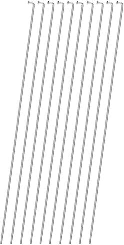 37Pcs Stainless Steel 14G Fit for Bicycle Spokes Road Bike Cycle 250/255/258/261/263/265/275/296mm Nipples Accessories in Saudi Arabia