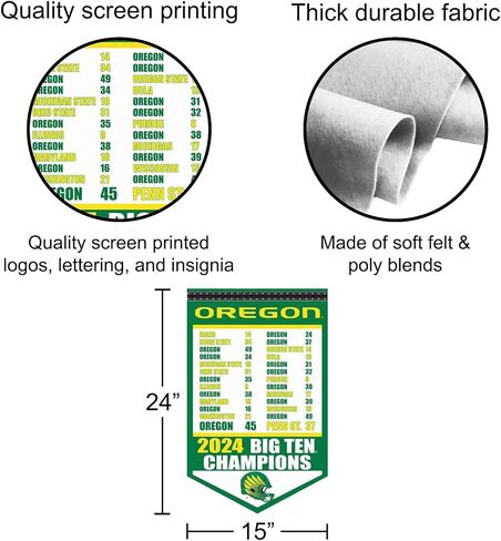شركة College Flags & Banners Co. لافتة موسم أوريغون غير مهزومة لعام 2024 in Saudi Arabia