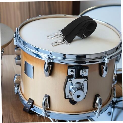 Adjustable Snare Drum Carrier Nylon Shoulder Strap with Hook for Marching Performances Comfortable Padding and in Saudi Arabia