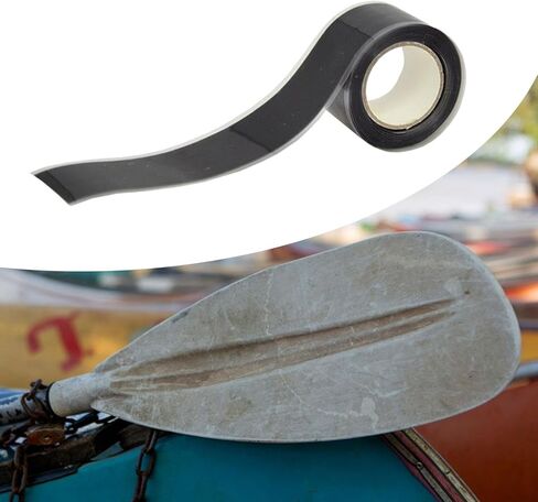 Kayak Paddle Grip Tape Handlebar Tape Anti Slip Silicone Multifunctional Sealing Strip Oar Accessories for Dumbbells Canoe, White in Saudi Arabia