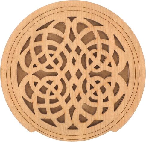 Acoustic Guitar Soundhole Cover Wooden Sound Hole Protector for Folk and Resonator Guitars Lightweight Dampener to Reduce Feedback and Maintain Performance Easy to Install in Saudi Arabia