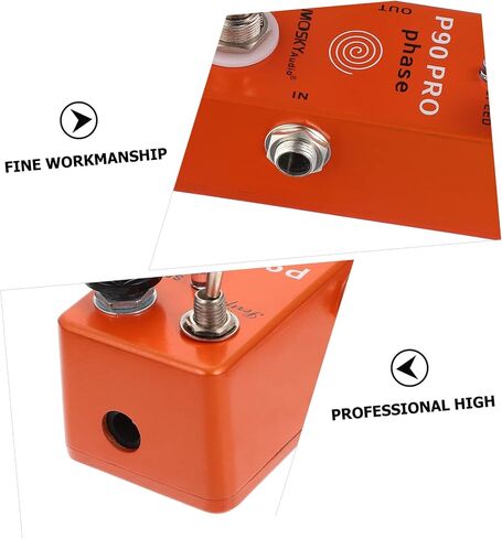 Mini Guitar Effect Processor Compact Phase Effector for Electric Guitar Orange Color for Musicians and Performers in Saudi Arabia