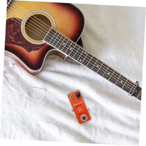 Mini Guitar Effect Processor Compact Phase Effector for Electric Guitar Orange Color for Musicians and Performers in Saudi Arabia