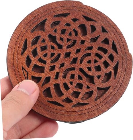 Wooden Guitar Sound Hole Cover for Acoustic Electric Guitars Feedback Buffer Mute Damper Durable Wood Construction Reduces Unwanted Noise Guitar Accessory in Saudi Arabia