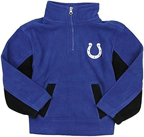 سترة Outerstuff Indianapolis Colts NFL Little Boys 1/4 بسحاب من الصوف الدقيق، باللون الأزرق in Saudi Arabia