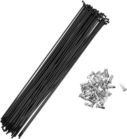 Bicycle Spokes 14G Mountain Bike Spokes Steel Black 36Pcs in Saudi Arabia