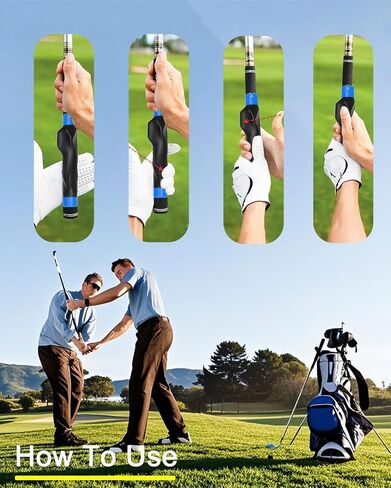 2 PCS Golf Grip Trainer, Lightweight Golf Training Aid, Right Hand Golf Swing Trainer Club to Help Train Correct Hand Position in Saudi Arabia