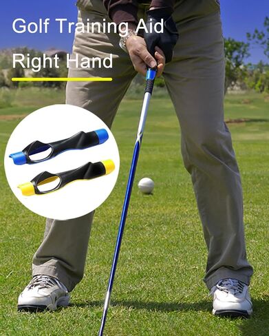 2 PCS Golf Grip Trainer, Lightweight Golf Training Aid, Right Hand Golf Swing Trainer Club to Help Train Correct Hand Position in Saudi Arabia