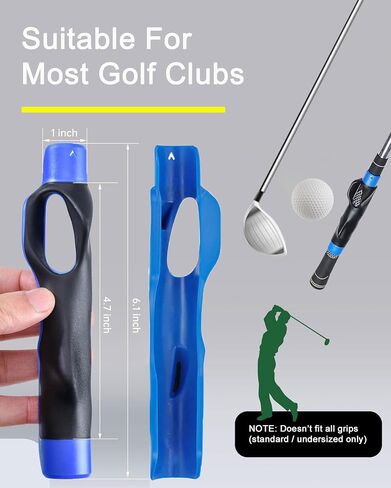2 PCS Golf Grip Trainer, Lightweight Golf Training Aid, Right Hand Golf Swing Trainer Club to Help Train Correct Hand Position in Saudi Arabia