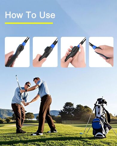 2 PCS Golf Grip Trainer, Lightweight Golf Training Aid, Right Hand Golf Swing Trainer Club to Help Train Correct Hand Position in Saudi Arabia