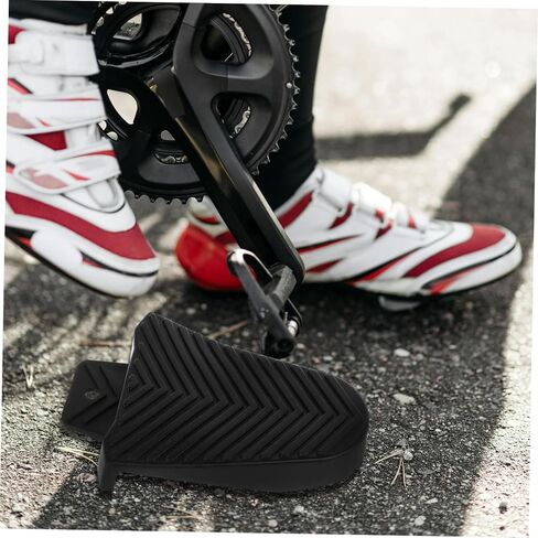 2 Pairs Cycling Cleats Shoe Covers for Road and Mountain Bike Pedals Waterproof Bike Accessories Self-Locking Design Compatible and Cycling Shoes in Saudi Arabia
