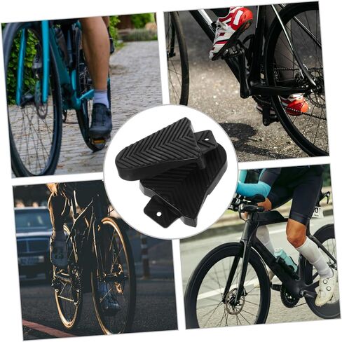 2 Pairs Cycling Cleats Shoe Covers for Road and Mountain Bike Pedals Waterproof Bike Accessories Self-Locking Design Compatible and Cycling Shoes in Saudi Arabia