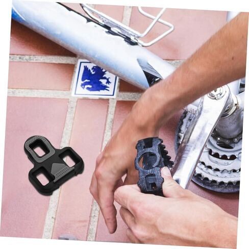 POPETPOP Self-Locking Bike Cleat Covers Anti-Slip Replacement Cleat Set for Road Cycling Shoes Lightweight Pedal Protection Accessories Compatible Most Bike in Saudi Arabia