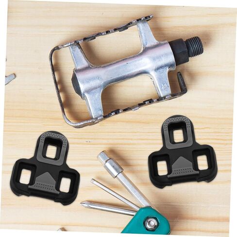 POPETPOP Self-Locking Bike Cleat Covers Anti-Slip Replacement Cleat Set for Road Cycling Shoes Lightweight Pedal Protection Accessories Compatible Most Bike in Saudi Arabia