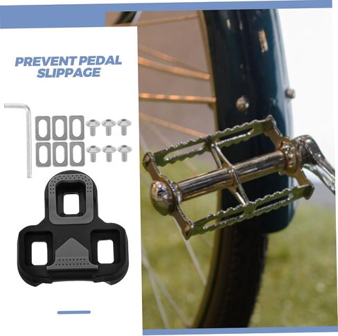 POPETPOP Self-Locking Bike Cleat Covers Anti-Slip Replacement Cleat Set for Road Cycling Shoes Lightweight Pedal Protection Accessories Compatible Most Bike in Saudi Arabia