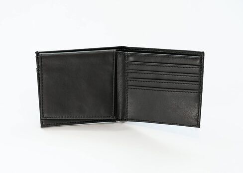Rico Industries NFL Carolina Panthers Premium Laser Engraved Vegan Black Leather Bill-fold Wallet - Slim yet Sturdy Design - Perfect to Show Your Team Pride or Gift in Saudi Arabia