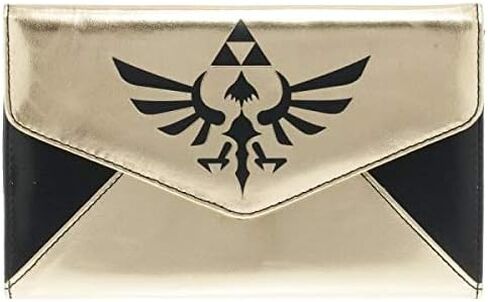Bioworld Zelda Logo Gold & Black Envelope Wallet in Saudi Arabia