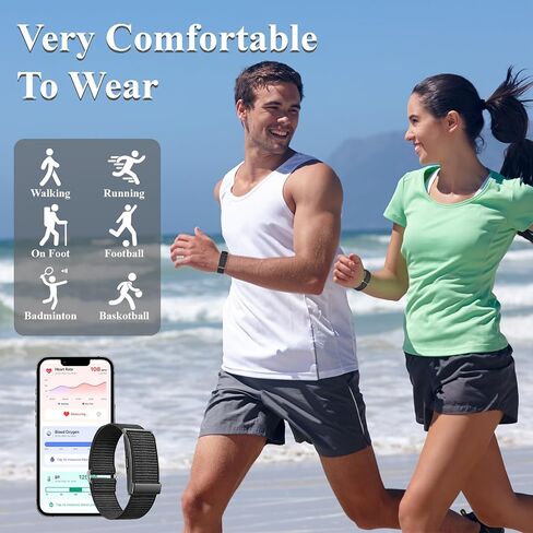 Smart Bracelet,Health and Fitness Tracker,24/7 Heart Monitor & Sleep Tracker, Multi-Sport Tracker Wristband with Free APP (Black) in Saudi Arabia