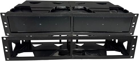 RackStackMount Rack Mount Kit, for Sonos Amps, Holds 2 Sonos Amps in 2U enclousure 19" by Rack Stack Mount in Saudi Arabia