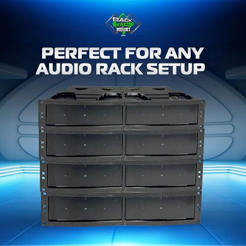 RackStackMount Rack Mount Kit, for Sonos Amps, Holds 2 Sonos Amps in 2U enclousure 19" by Rack Stack Mount in Saudi Arabia