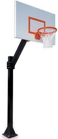 First Team Legend Jr. Extreme-BP Steel في نظام كرة السلة ذو الارتفاع الثابت على الأرض 44؛ أسود in Saudi Arabia