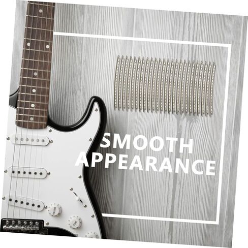 24pcs Cupronickel Guitar Fret Wire Electric Guitar Fretboard Replacement Accessories Easy to Install for Guitarists and Beginners in Saudi Arabia