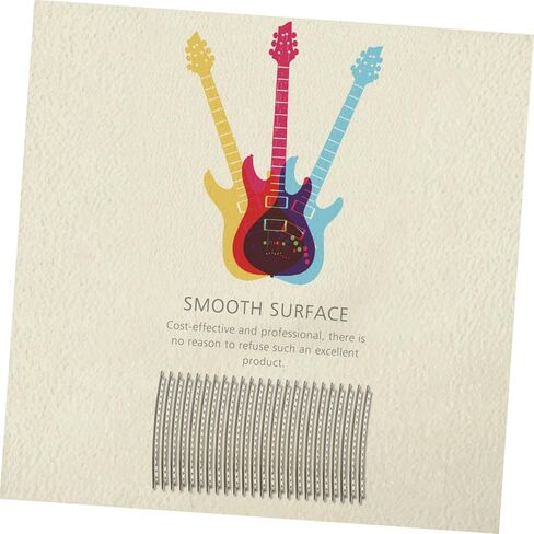 24pcs Cupronickel Guitar Fret Wire Electric Guitar Fretboard Replacement Accessories Easy to Install for Guitarists and Beginners in Saudi Arabia