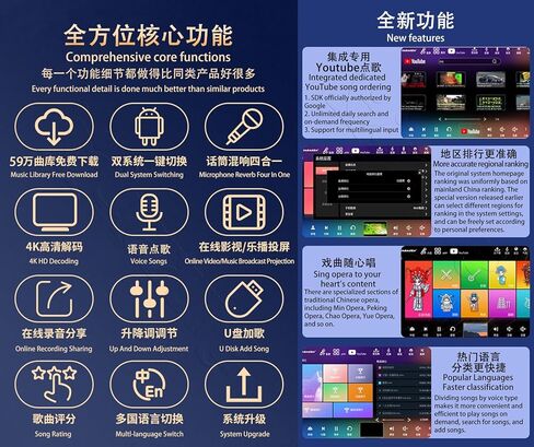 DAMINW156-12TB مشغل كاريوكي 15.6 بوصة، مضخم خلط 5 في 1 in Kuwait
