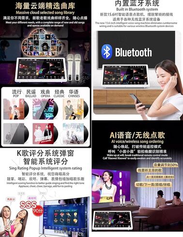 DAMINW156-12TB مشغل كاريوكي 15.6 بوصة، مضخم خلط 5 في 1 in Kuwait