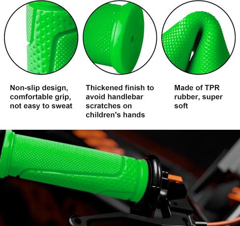 9-Color Kids Bike Handlebar Grips - Non-Slip PP Bicycle Grips for Mini Bikes & Micro Scooters (22.2mm, 118mm) in Saudi Arabia