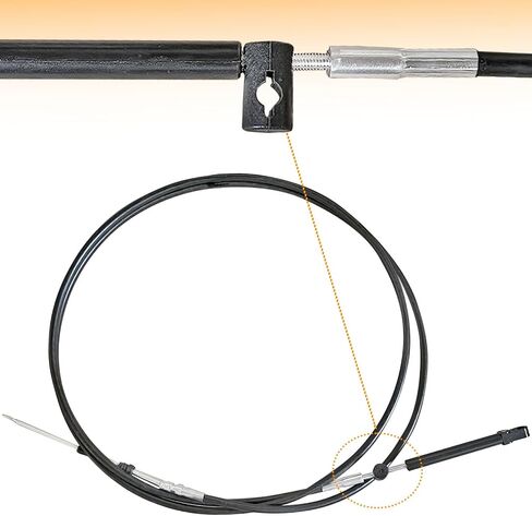 2 قطعة 10FT GEN II كابل التحكم عن بعد الخانق متوافق مع مارينر/ميركوري/ميركروزر، كابل خانق القارب استبدال CC17910 in Kuwait