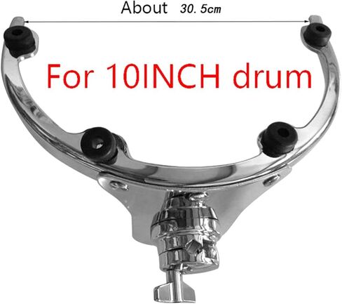Drum Suspension System Tom Mount, Tom Drum Suspension Rim Mount Bracket, Cast Mounting Drum Parts for Instrument Accessories, 10inch in Kuwait