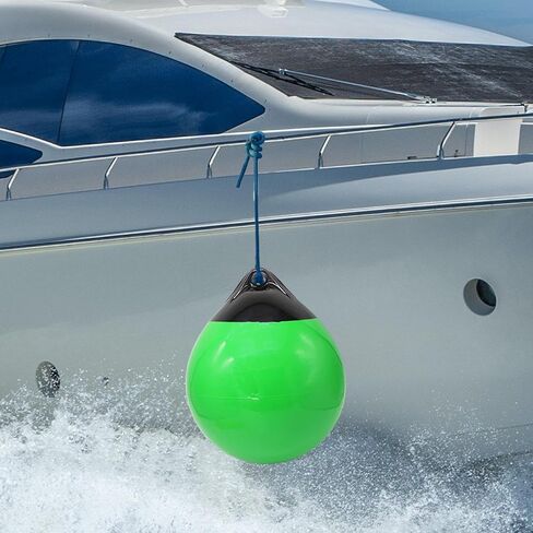Round Boat Fender Buoy Ball PVC Lightweight Multipurpose with Eyelet for Yachts Marinas 11.8x13.8inch Anchor Float Buoy in Saudi Arabia
