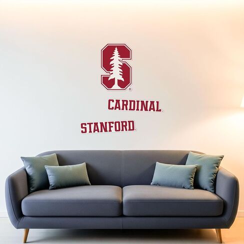 Desert Cactus Stanford University WallStix Cardinal Removable Wall Sticker 11x17 Vinyl Decal Indoor Outdoor Use (Design A) in Saudi Arabia