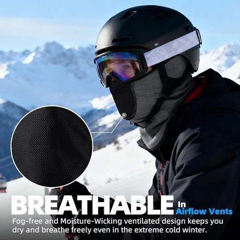 Balaclava Ski Mask for Winter Thermal Windproof Warm Face Mask for Cold Weather Outdoor Sports in Kuwait