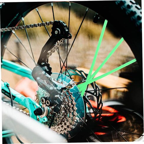 144Pcs Bike Wheel Decoration Wheel Covers Reflective Plastic Wraps for Motorcycle and Bicycle Night Cycling Warning Sturdy and Easy to Install Suitable for Dirt Bikes and ATVs in Saudi Arabia