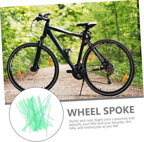 144Pcs Bike Wheel Decoration Wheel Covers Reflective Plastic Wraps for Motorcycle and Bicycle Night Cycling Warning Sturdy and Easy to Install Suitable for Dirt Bikes and ATVs in Saudi Arabia