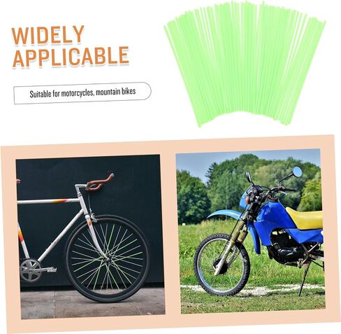 72Pcs Motorcycle Rim Covers Universal Wheel Protectors for Mountain Bikes and Off-Road Motorcycles Decorative Rim Wraps for Enhanced Cycling Style in Saudi Arabia