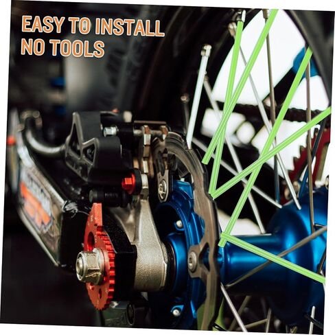 72Pcs Motorcycle Rim Covers Universal Wheel Protectors for Mountain Bikes and Off-Road Motorcycles Decorative Rim Wraps for Enhanced Cycling Style in Saudi Arabia