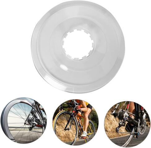2Pcs Transparent Flywheel Guard Durable Rear Hub Protection Cover for Mountain Road Bicycles Easy to Install Bike Wheel Protector Random Design in Saudi Arabia