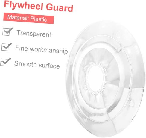 2Pcs Transparent Flywheel Guard Durable Rear Hub Protection Cover for Mountain Road Bicycles Easy to Install Bike Wheel Protector Random Design in Saudi Arabia