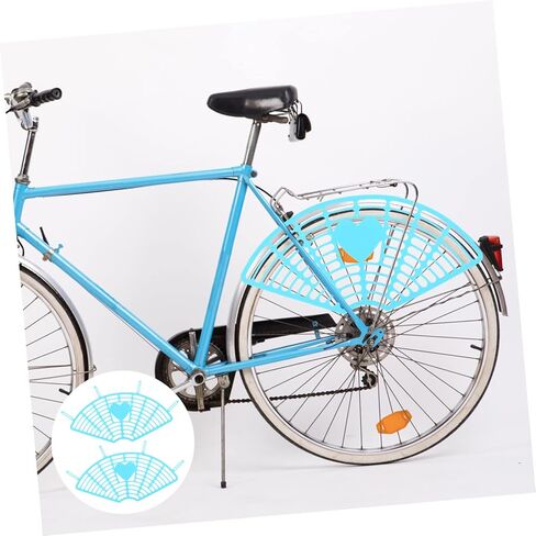 DECHOUS 2pcs Electric Bike Rear Wheel Protective Nets Bike Accessory for Boys and Girls Plastic Easy Install in Saudi Arabia