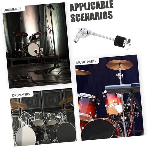 Housoutil Cymbal Stacker Holder Connection Rod with Felt Pad Durable and Design for Drum Kits Stable Cymbal Attachment for Enhanced Performance in Saudi Arabia