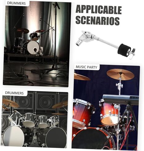 Lurrose Cymbal Stacker Attachment Percussion Drum Holder Durable and Felt Construction Easy to Install Cymbal Bracket for Enhanced Drum Kit Performance in Saudi Arabia
