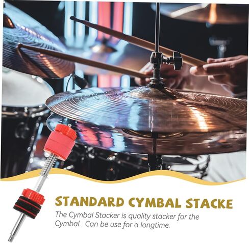 1Set Cymbal Stacker with Quick Release Nut Double Braced Drum Parts for Multi Cymbal Setup Easy Install Remove Accessories for Drummers Durable Reliable Replacement Nuts in Saudi Arabia