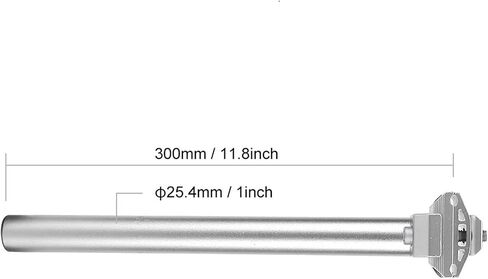 Bike Seat Post, 25.4*300MM Alluminium Alloy Mountain Road Bike Shockproof Bike Saddle Seat Post, Cycling Tube Seatpost for MTN BMX Road Bike Mountain Bikes in Saudi Arabia