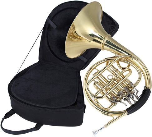 Brass Split Type Detachable Round Horn Musical Instrument Large Bell Mouth Bag Gloves Cloth Pad Beginner Professional in Saudi Arabia