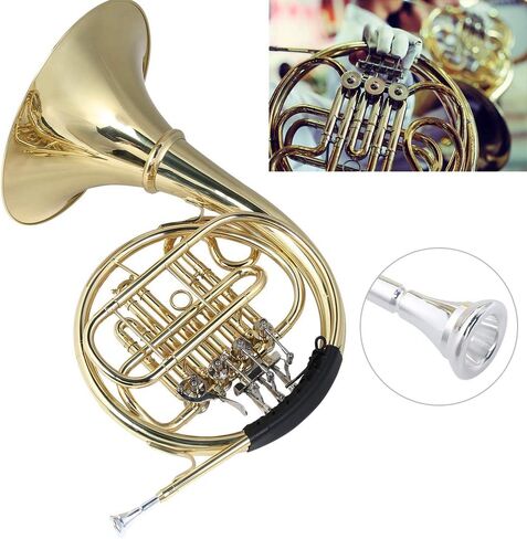 Brass Split Type Detachable Round Horn Musical Instrument Large Bell Mouth Bag Gloves Cloth Pad Beginner Professional in Saudi Arabia