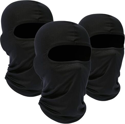3 Pieces Balaclava of Men - Breathable Elastic Fit & Perfect for Outdoor Activities in Saudi Arabia